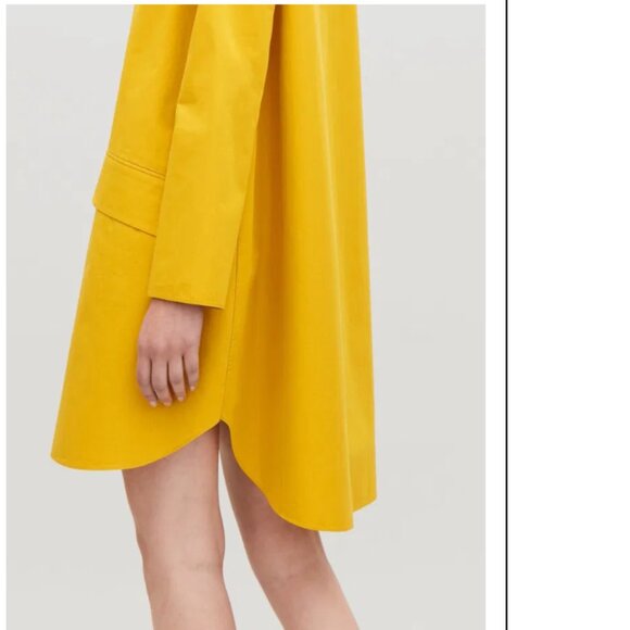 COS Voluminous Vibrant Yellow A-Line Dress - Picture 3 of 12